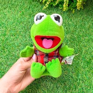 1988 Baby Kermit The Frog Muppets Plush Vintage Jim Henson W/ Tag